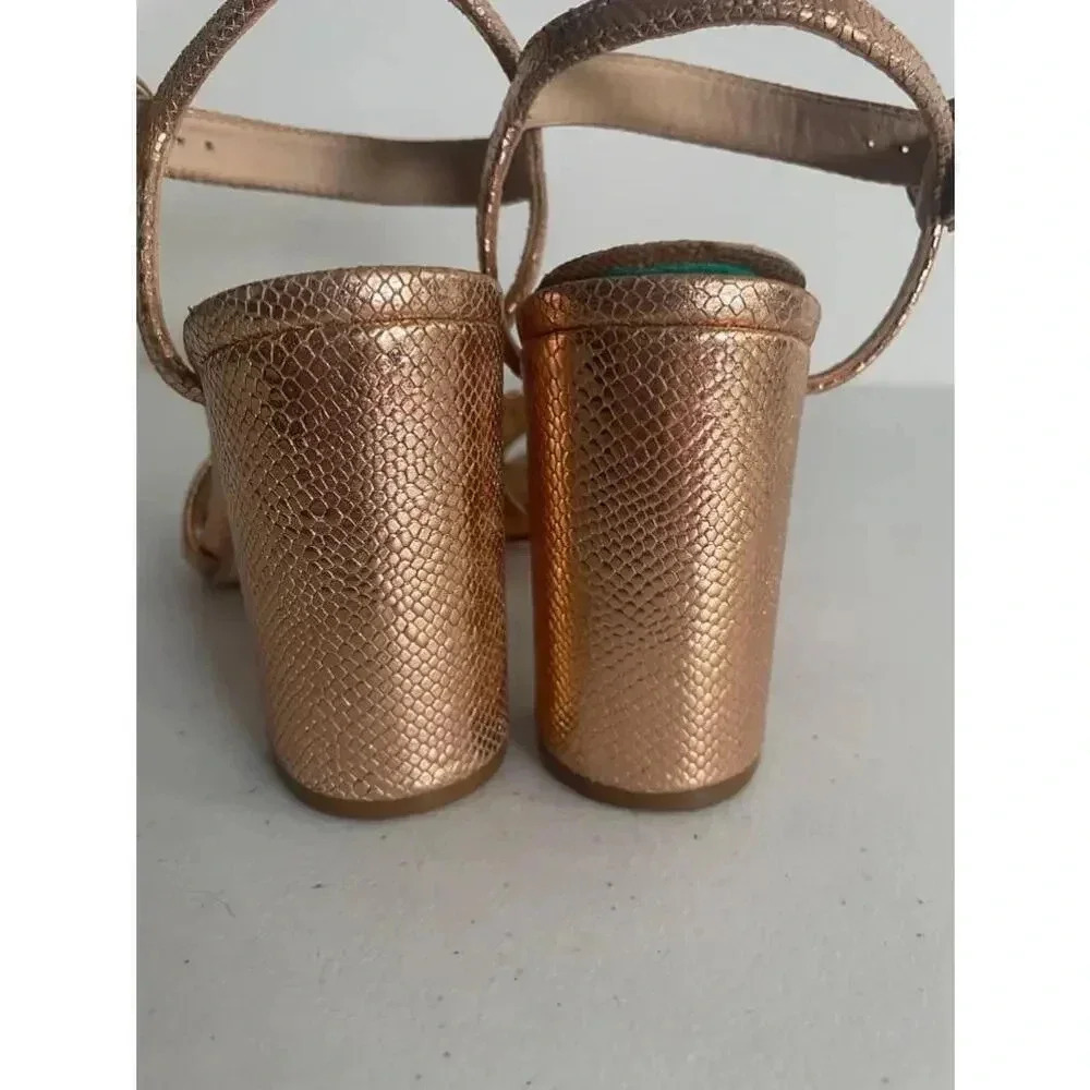 Women's Antonio Melani Rose Gold Gwen’s Sandals Size 7M GUC!‎ - Picture 5 of 10